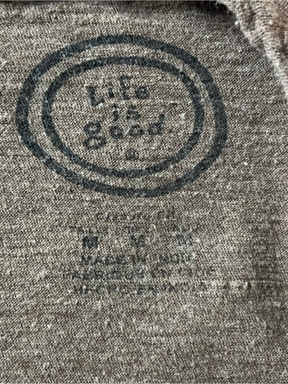 Life Is Good Brown T Shirt Remember Where You Came From World Map Men’s Medium - Picture 4 of 8